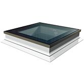 Intura platdakraam met HR++ glas 100x100 cm, vlakke lichtkoepel met hoge isolatie waarde.