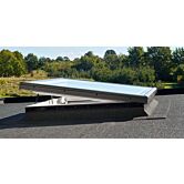 VELUX elektrisch platdakraam voor ventilatie compleet met dakopstand 100x100 cm.